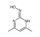 2(1H)-Pyrimidinone, 4,6-dimethyl-, oxime (9CI) Structure