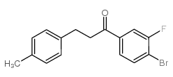 4'-BROMO-3'-FLUORO-3-(4-METHYLPHENYL)PROPIOPHENONE结构式