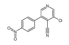 3-chloro-5-(4-nitrophenyl)pyridine-4-carbonitrile Structure