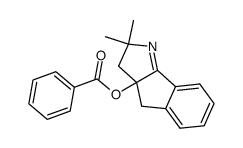 2,2-dimethyl-2,3,3a,4-tetrahydroindeno(1,2-b)pyrrol-3a-yl benzoate结构式