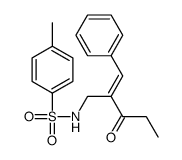 N-(2-benzylidene-3-oxopentyl)-4-methylbenzenesulfonamide Structure