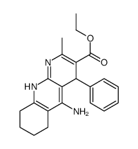 5-氨基-1,4,6,7,8,9-六氢-2-甲基-4-苯基-苯并[b][1,8]萘啶-3-羧酸乙酯结构式