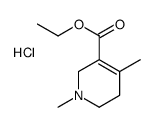 ethyl 1,4-dimethyl-1,2,3,6-tetrahydropyridin-1-ium-5-carboxylate,chloride结构式