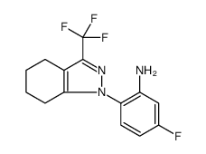 Benzenamine, 5-fluoro-2-[4,5,6,7-tetrahydro-3-(trifluoromethyl)-1H-indazol-1-yl] Structure