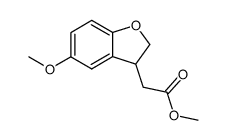 (+/-)-methyl 2-(2,3-dihydro-5-methoxybenzofuran-3-yl)acetate Structure