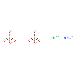 ammonium ytterbium(3+) disulphate结构式