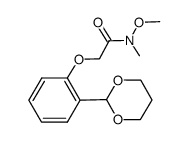 2-(2-(1,3-dioxan-2-yl)phenoxy)-N-methoxy-N-methylacetamide Structure