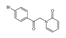 1-[2-(4-bromophenyl)-2-oxoethyl]pyridin-2-one结构式