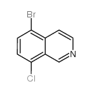 5-溴-8-氯异喹啉结构式