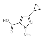 3-环丙基-1-甲基-1H-吡唑-5-羧酸结构式