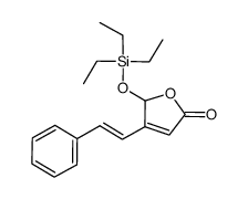 (E)-4-styryl-5-((triethylsilyl)oxy)furan-2(5H)-one Structure