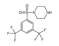 1-{[3,5-Bis(trifluoromethyl)phenyl]sulfonyl}piperazine Structure