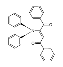 (Z)-1-(cis-2,3-diphenylaziridinyl)-1,2-dibenzoylethylene Structure