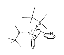 tin(II) 1,2-bis(2-pyridyl)-1,2-bis(tert-butyldimethylsilylamido) ethane结构式