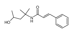 (E)-N-(3-hydroxy-1,1-dimethylbutyl) cinnamamide结构式
