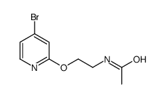 N-(2-(4-bromopyridin-2-yloxy)ethyl)acetamide Structure