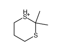 2,2-dimethyl-1,3-dithiane radical cation Structure