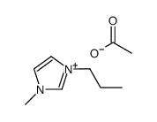 1-丙基-3-甲基咪唑醋酸盐结构式