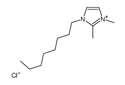 1-辛基-2,3-二甲基咪唑氯盐结构式