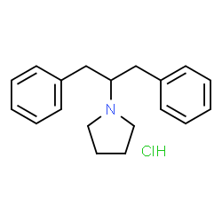 1-(1,3-Diphenylpropan-2-yl)pyrrolidine (hydrochloride) Structure