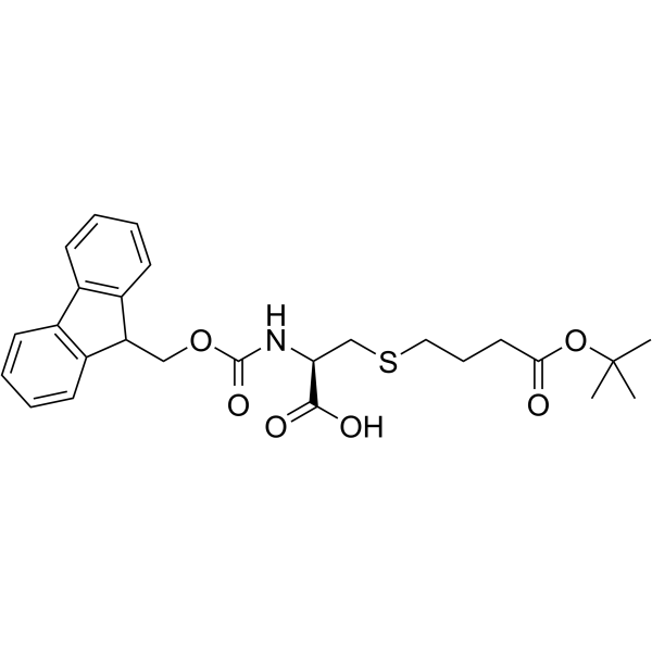 Fmoc-Cys(tert-butoxycarnylpropyl)-OH Structure