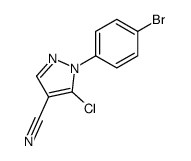5 -氯-1-(4 -溴苯基)- 1H -吡唑-4-甲腈结构式