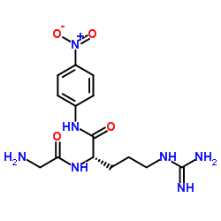 H-Gly-Arg-pNA · 2 HCl结构式