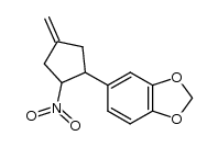 cis,trans-4-methylene-1-(3,4-methylenedioxyphenyl)-2-nitrocyclopentane Structure