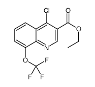 4-Chloro-8-(trifluoromethoxy)quinoline-3-carboxylic acid ethyl ester结构式