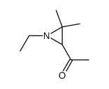 Ethanone, 1-(1-ethyl-3,3-dimethyl-2-aziridinyl)- (9CI) Structure