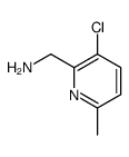 (3-chloro-6-methylpyridin-2-yl)methanamine Structure