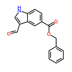 Benzyl 3-formyl-1H-indole-5-carboxylate Structure
