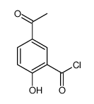 Benzoyl chloride, 5-acetyl-2-hydroxy- (9CI) Structure