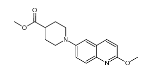 methyl 1-(2-methoxyquinolin-6-yl)piperidine-4-carboxylate Structure