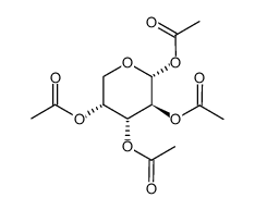 1,2,3,4-四-o-乙酰基-alpha-d-阿拉伯呋喃糖结构式