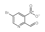 5-溴-3-硝基吡啶-2-甲醛结构式