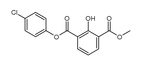 2-hydroxy-isophthalic acid-(4-chloro-phenyl ester)-methyl ester Structure