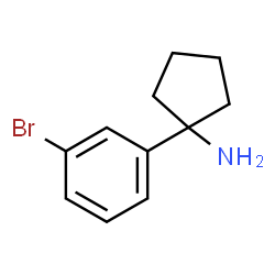 1-(3-溴苯基)环戊胺结构式