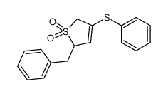 2-benzyl-4-phenylsulfanyl-2,5-dihydrothiophene 1,1-dioxide Structure