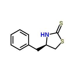 (4R)-4-Benzyl-1,3-thiazolidine-2-thione Structure