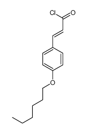 3-(4-hexoxyphenyl)prop-2-enoyl chloride结构式