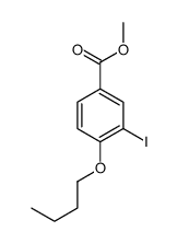 4-丁氧基-3-碘苯甲酸甲酯结构式