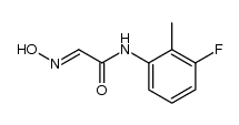 (E)-N-(3-fluoro-2-methylphenyl)-2-(hydroxyimino)acetamide Structure