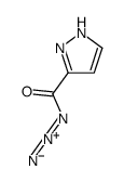PYRAZOLE-3-CARBONYL AZIDE Structure