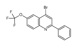 4-Bromo-2-phenyl-6-trifluoromethoxyquinoline Structure