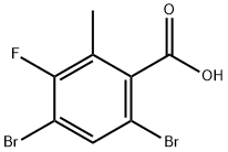 4,6-dibromo-3-fluoro-o-toluic acid Structure