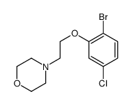 2-(2-吗啉乙氧基)-1-溴-4-氯苯结构式