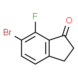 6-broMo-7-fluoro-2,3-dihydro-1H-inden-1-one Structure