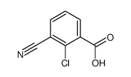 2-Chloro-3-cyanobenzoic acid structure