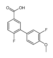 4-fluoro-3-(3-fluoro-4-methoxyphenyl)benzoic acid Structure